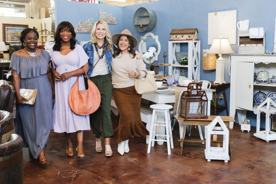 Women shopping at Black Bear Antiques & Interiors